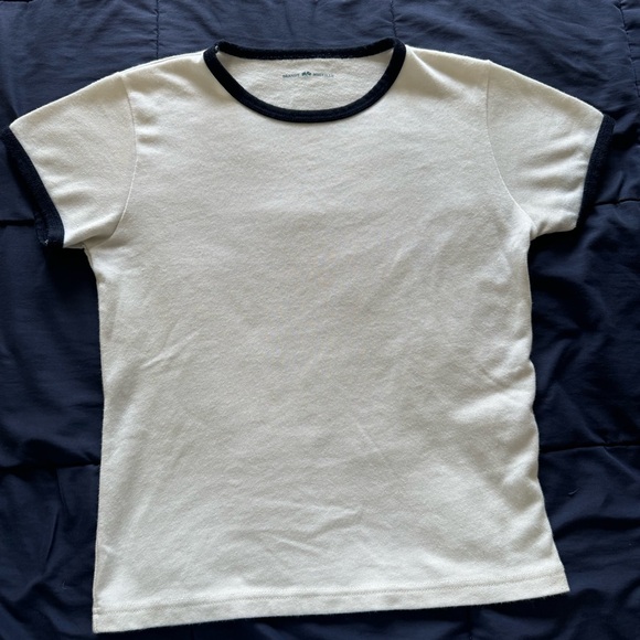 Brandy Melville Tops - Brandy Melville Cream & Navy Top